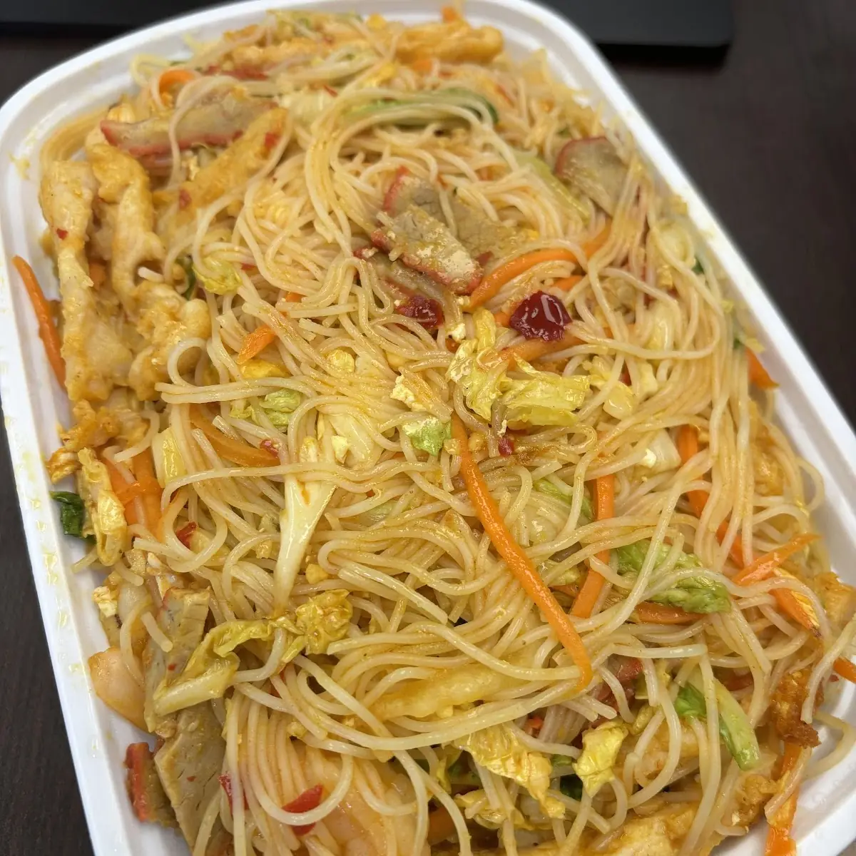 Singapore Mein Fun w Curry