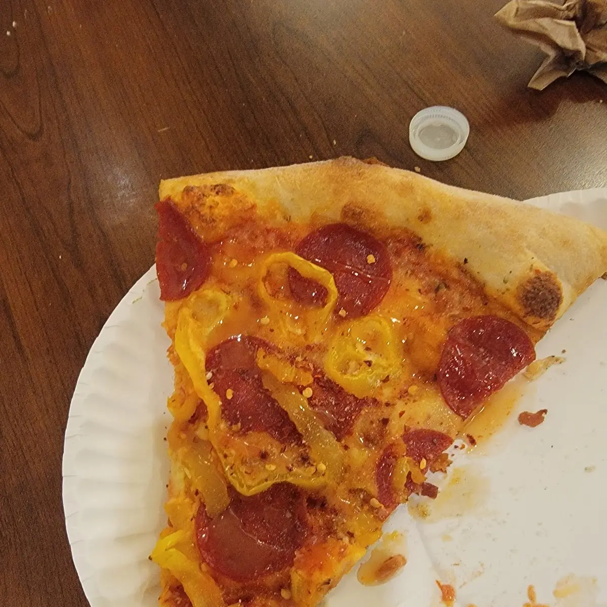 Peperoni and Banana Peppers Pizza