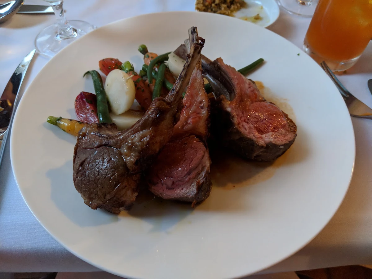 Alberta Lamb Rack Cooked over Fire