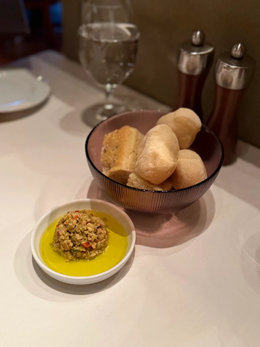 Complementary Bread with Homemade Tapenade