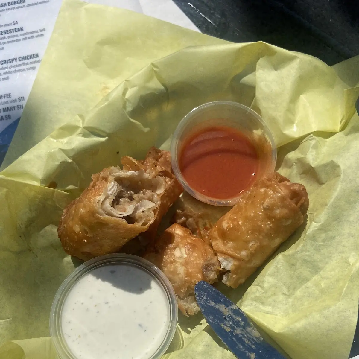 Philly Cheesesteak Egg Rolls