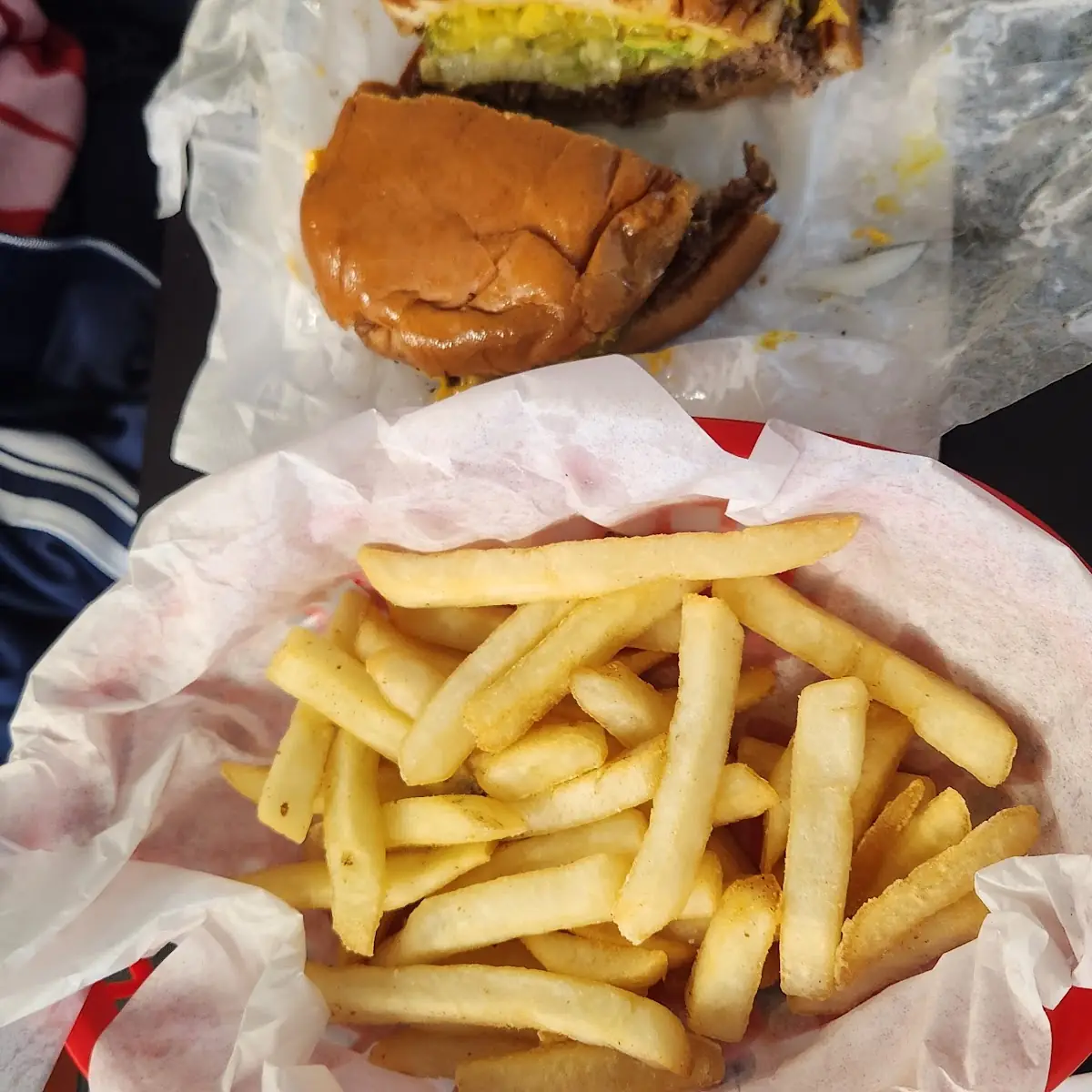 Double Cheeseburger and Fries