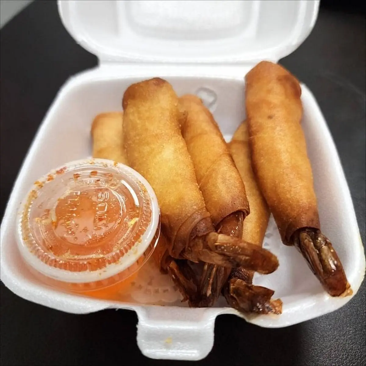 Fried Spring Rolls with Sweet Chili Sauce