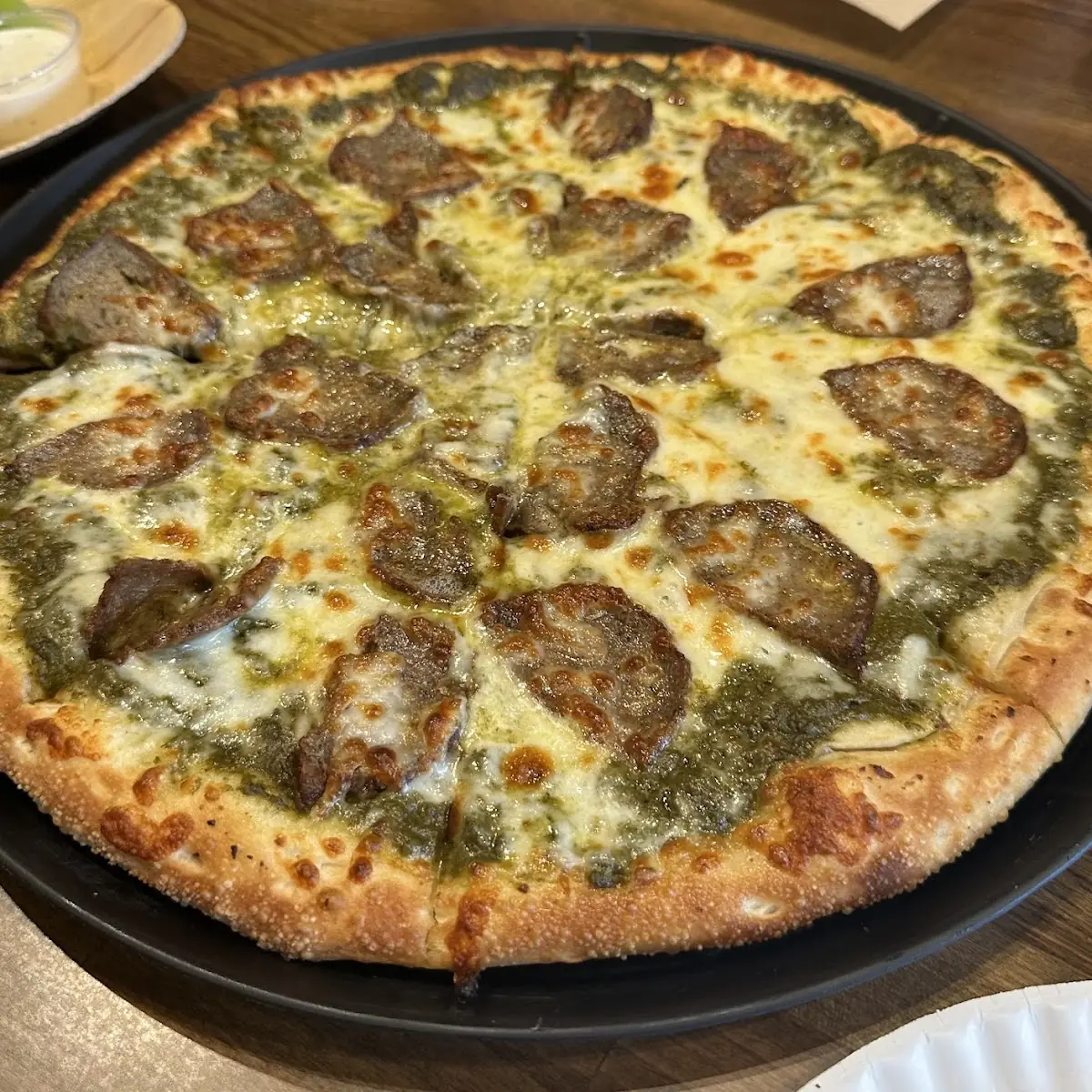 Lamb Meatball Pizza