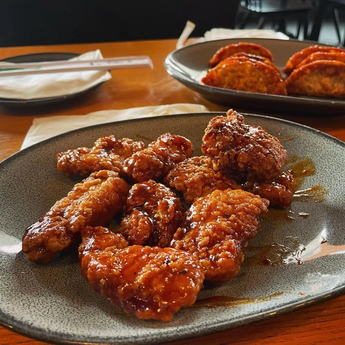 Chicken Wings with Coleslaw