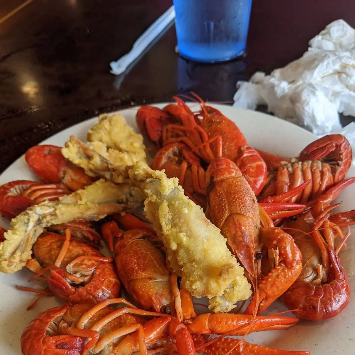 Crawfish and Frog Legs on Top