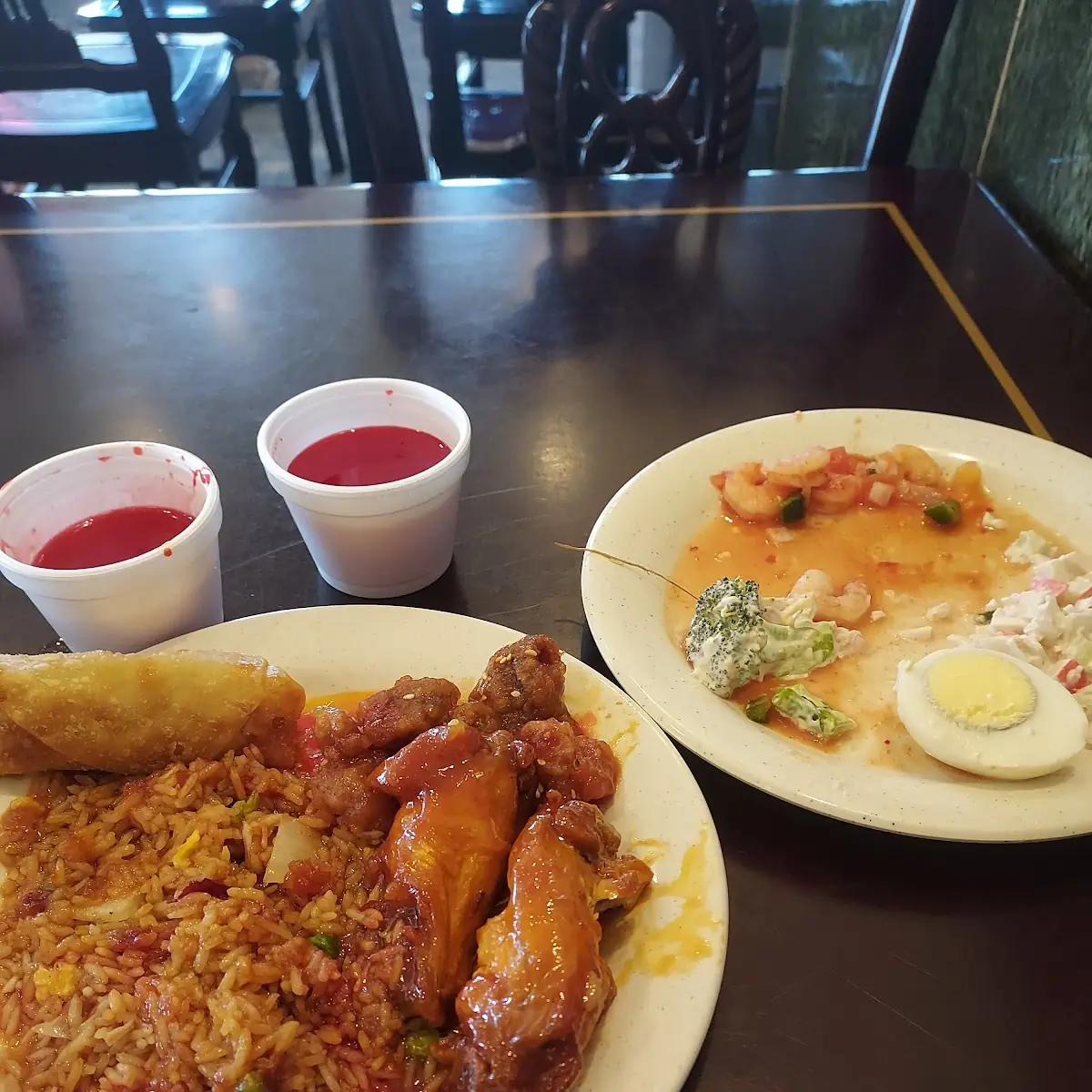 Hot Wings and Special Fried Rice