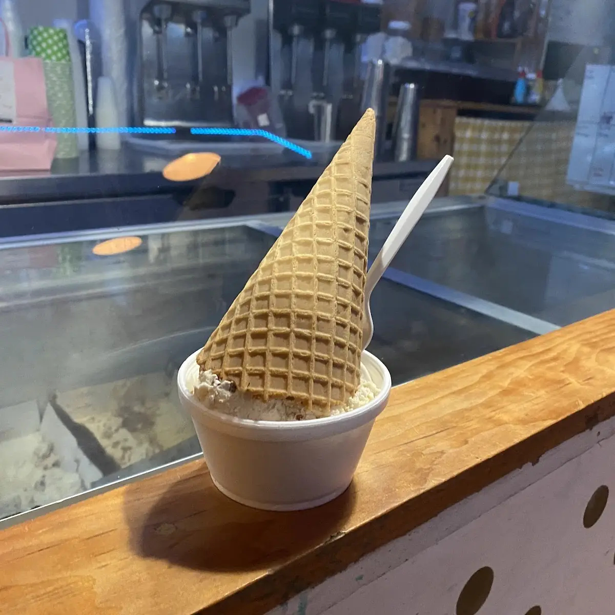 Butter Pecan Waffle Cone