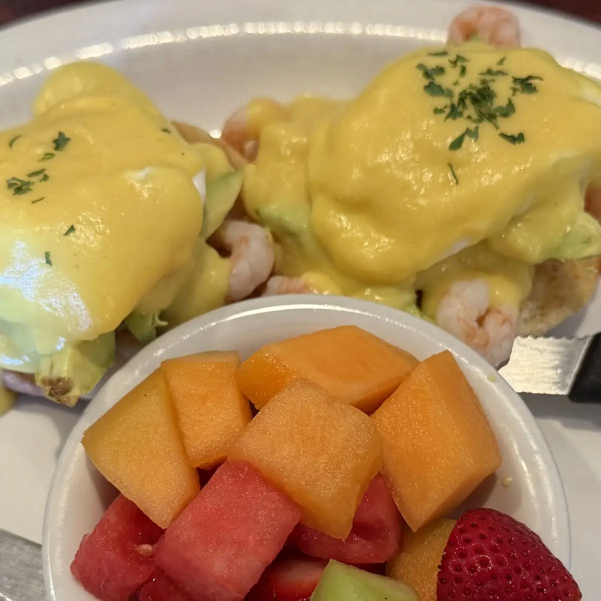 Shrimp Eggs Benedict