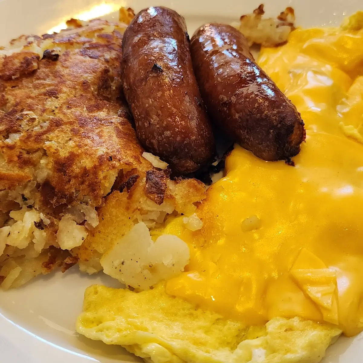 Two Eggs with Sausage & Cheese