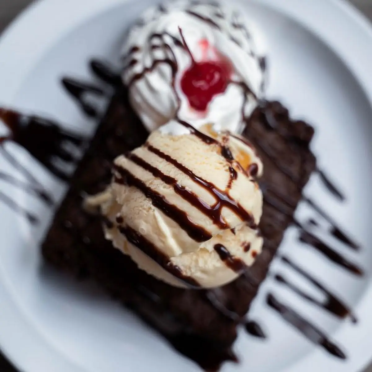 Chocolate Brownie Sundae