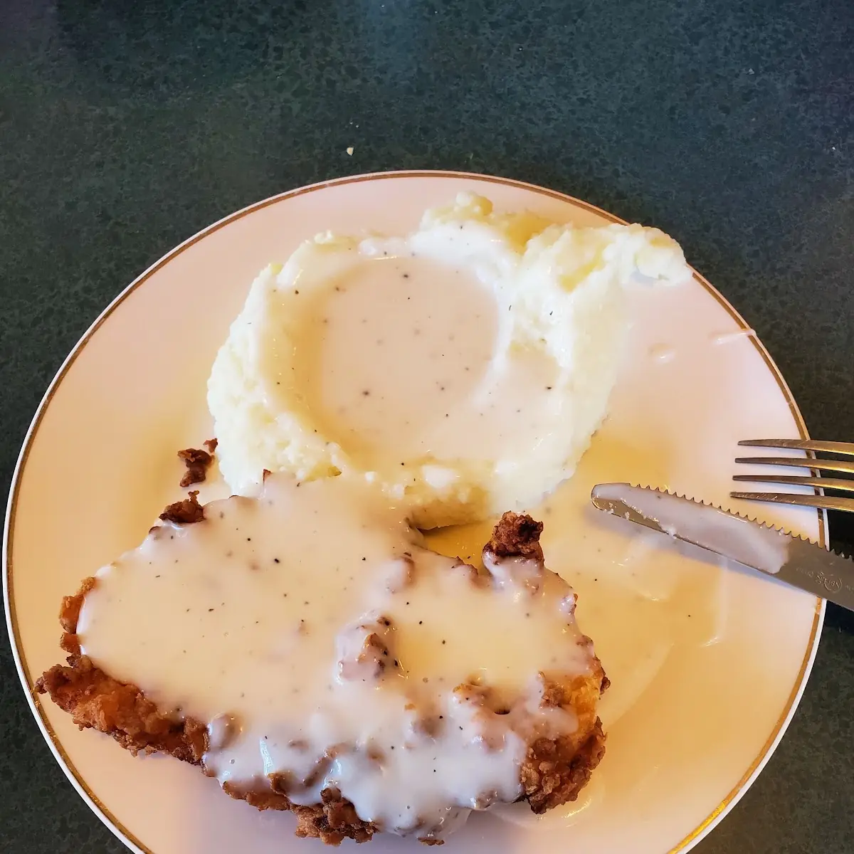 Chicken Fried Chicken and Mashed Potatoes