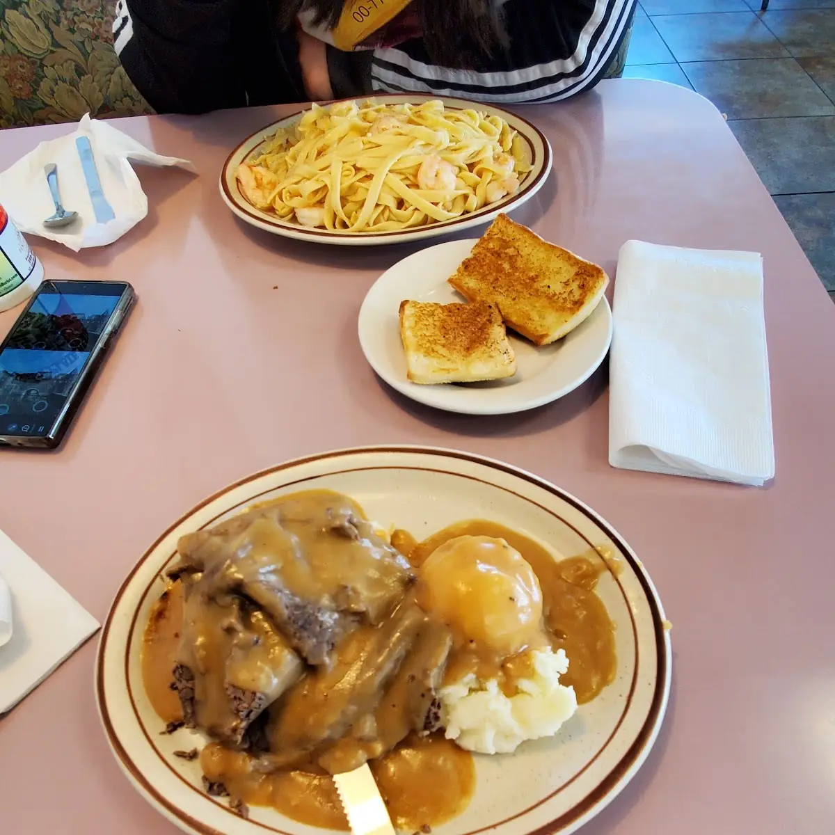 Hot Roast Beef Open Faced Sandwich