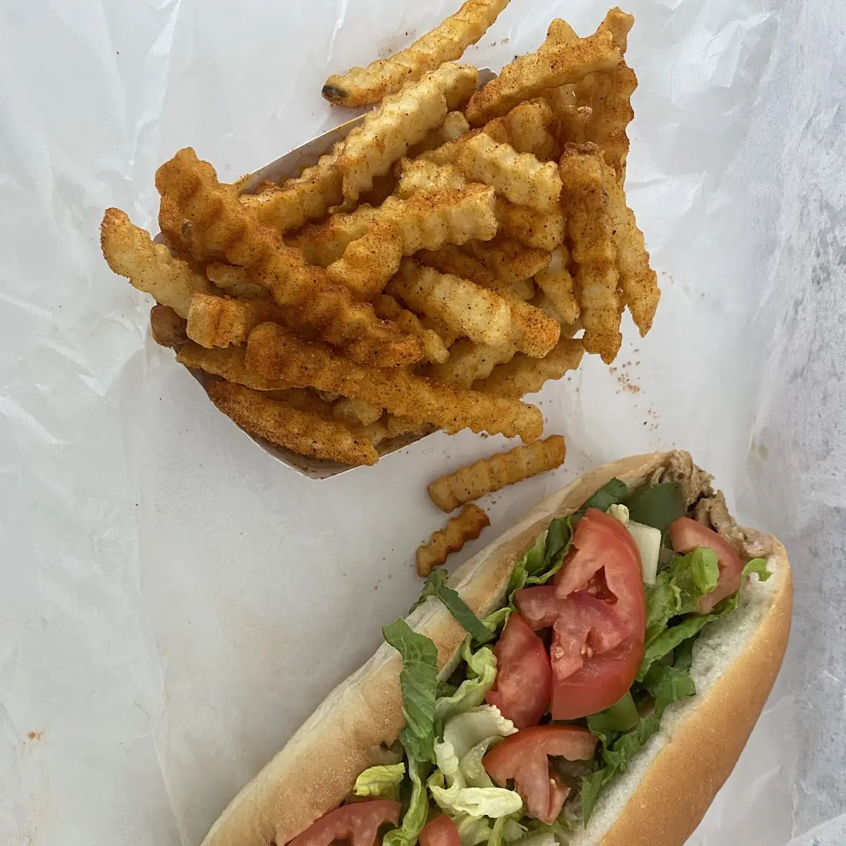 Chicken Sub with Fries