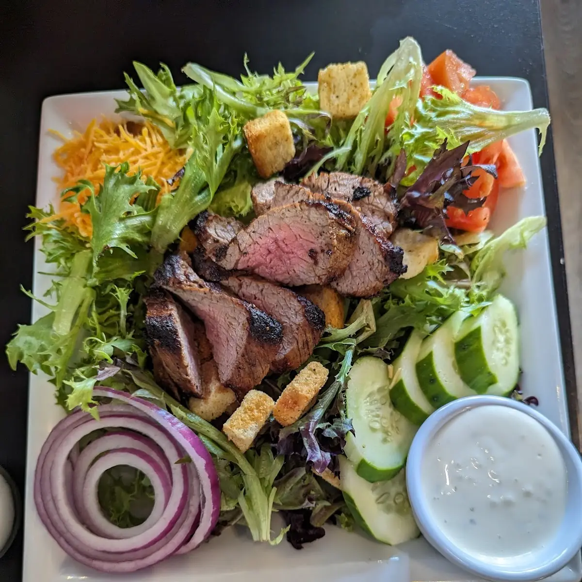 Caesar Salad FULL (romaine + shaved Parm + croutons + caesar dressing)