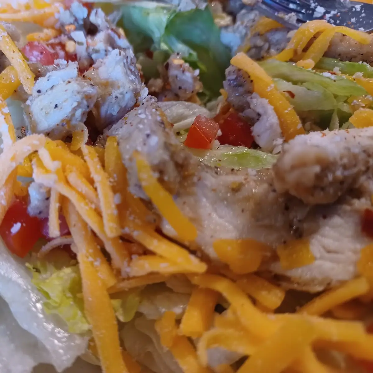 Grilled Chicken Salad Chicken Was Breaded