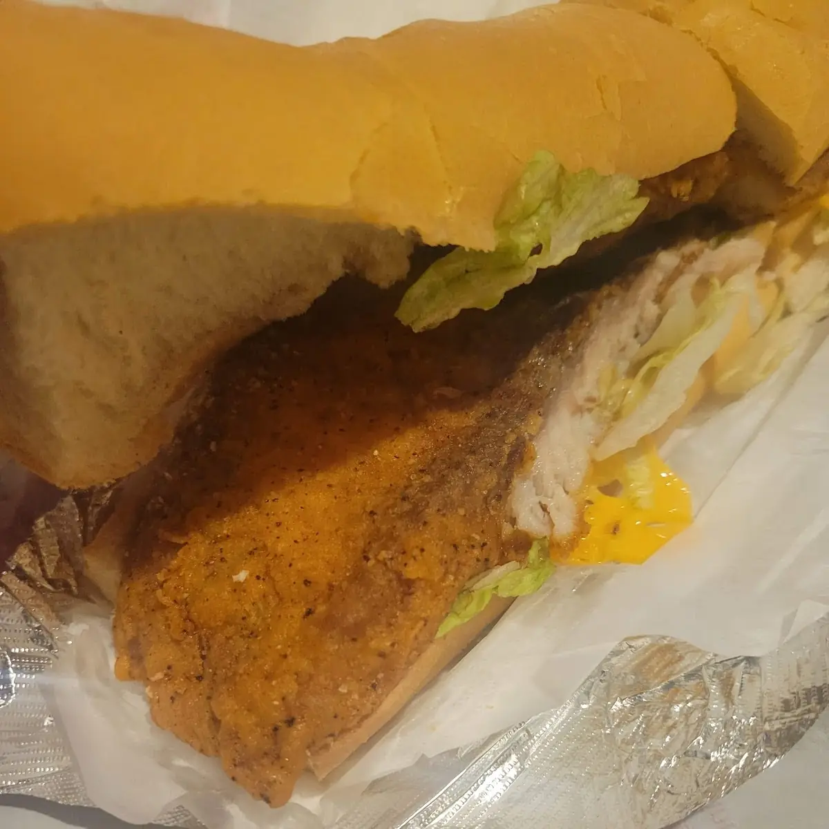 Tilapia Fish Sandwich Cheese