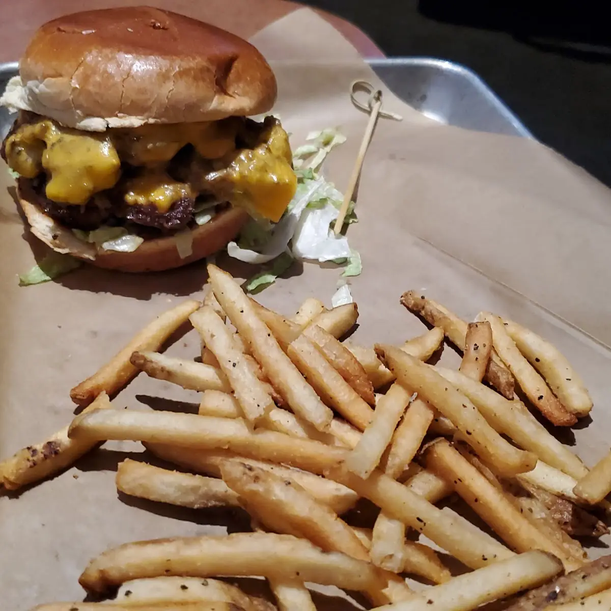 Cheese Curd Bacon Burger