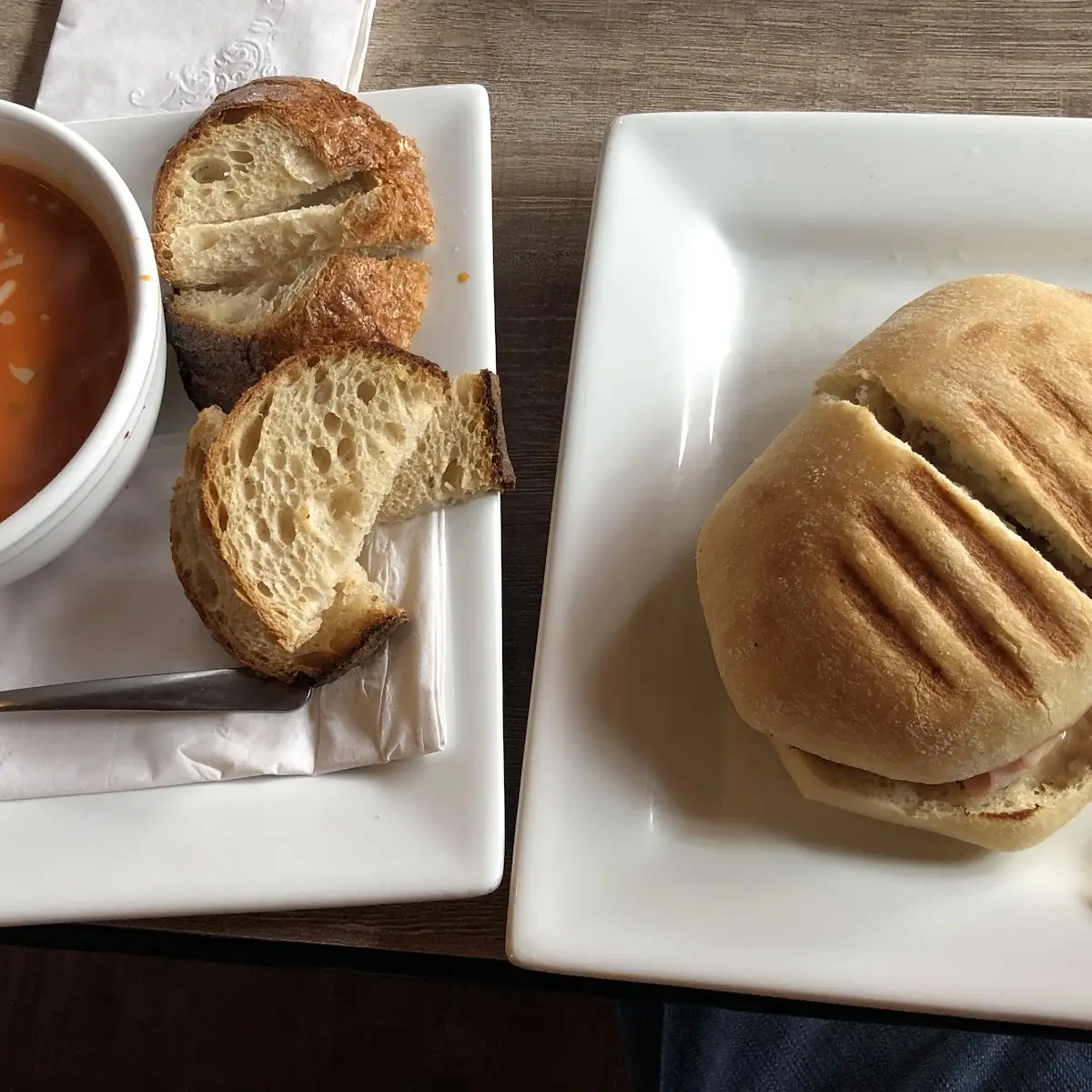 Hammi and Tomato Basil Bisque