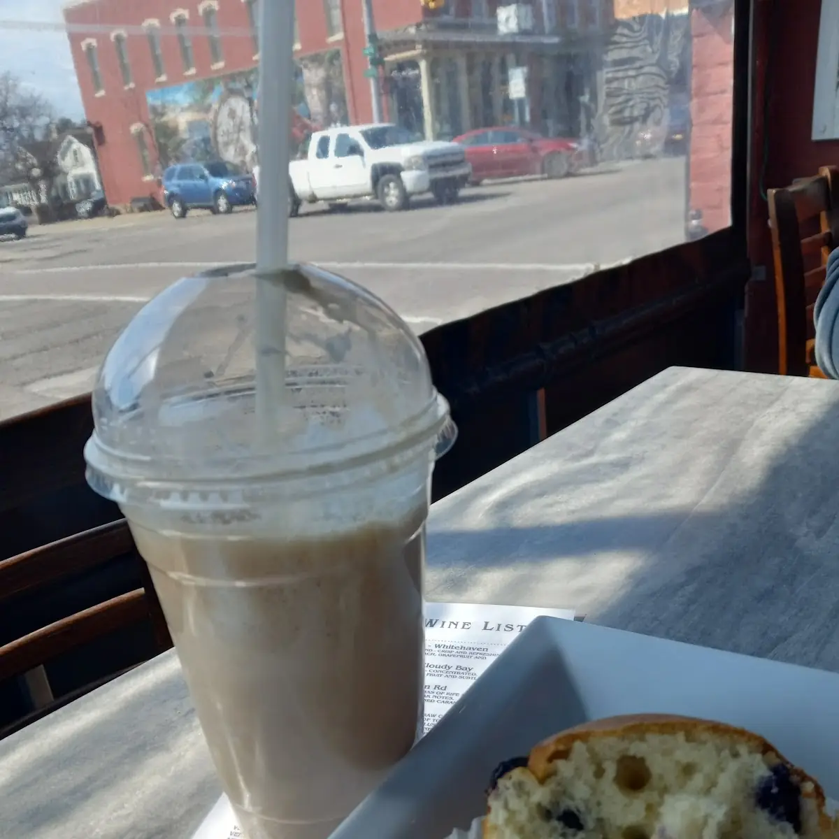 Vanilla Ice Cream Espresso & Blueberry Muffin