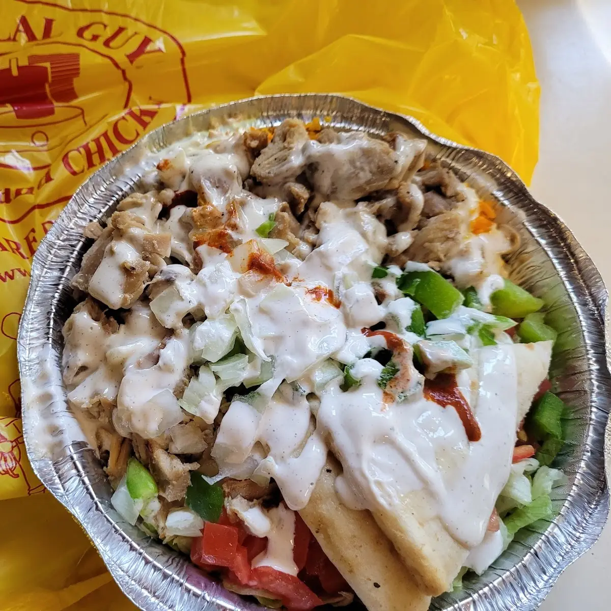 Combo Platter Chicken & Gyro