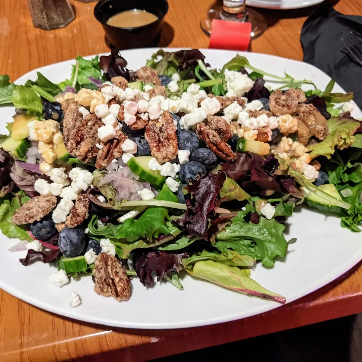 Candied Pecans Blueberry Feta Salad, Valley View Restaurant
