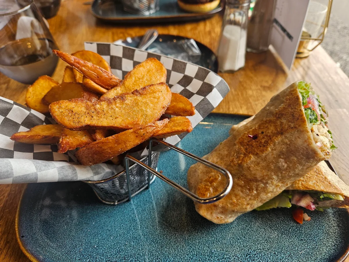 Chicken Tikka Wrap, Peppercorns Eatery Bedford