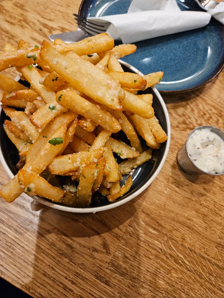Garlic Parmesan Fries, Peppercorns Eatery Bedford