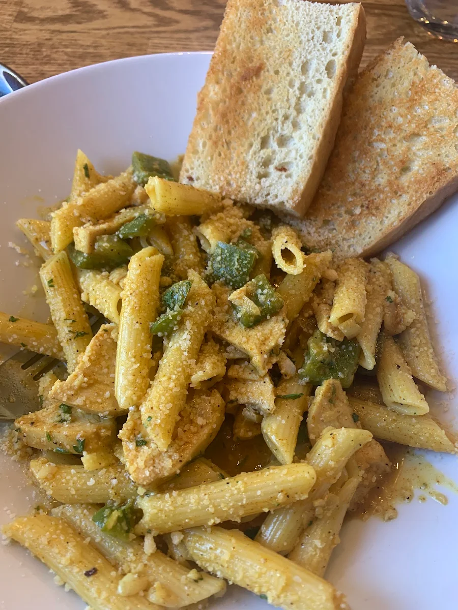 Maple Curry Chicken Penne, Peppercorns Eatery Bedford
