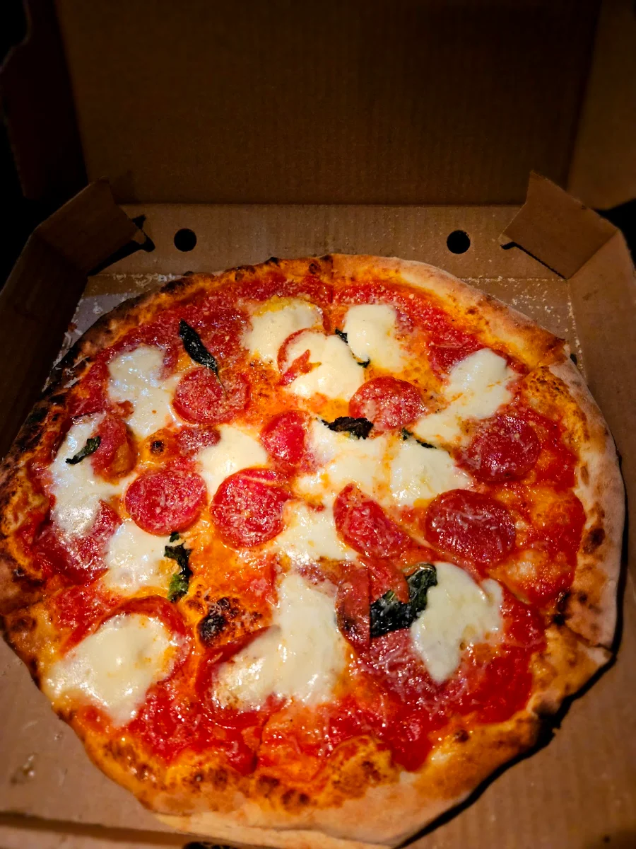 The Og Pepperoni Pizza, Peppercorns Eatery Bedford