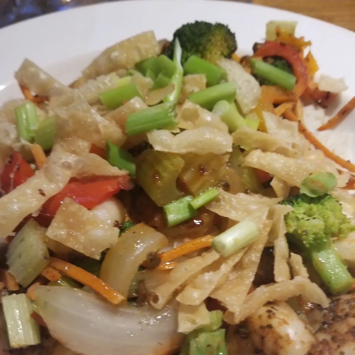 Shrimp Wonton Stir Fry