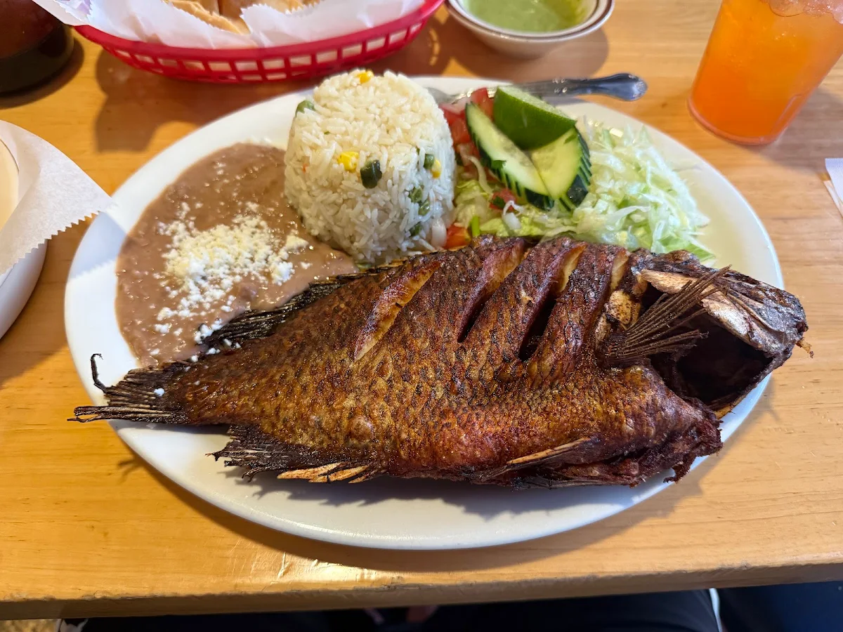 Crispy Fried Fish and Rice Plate