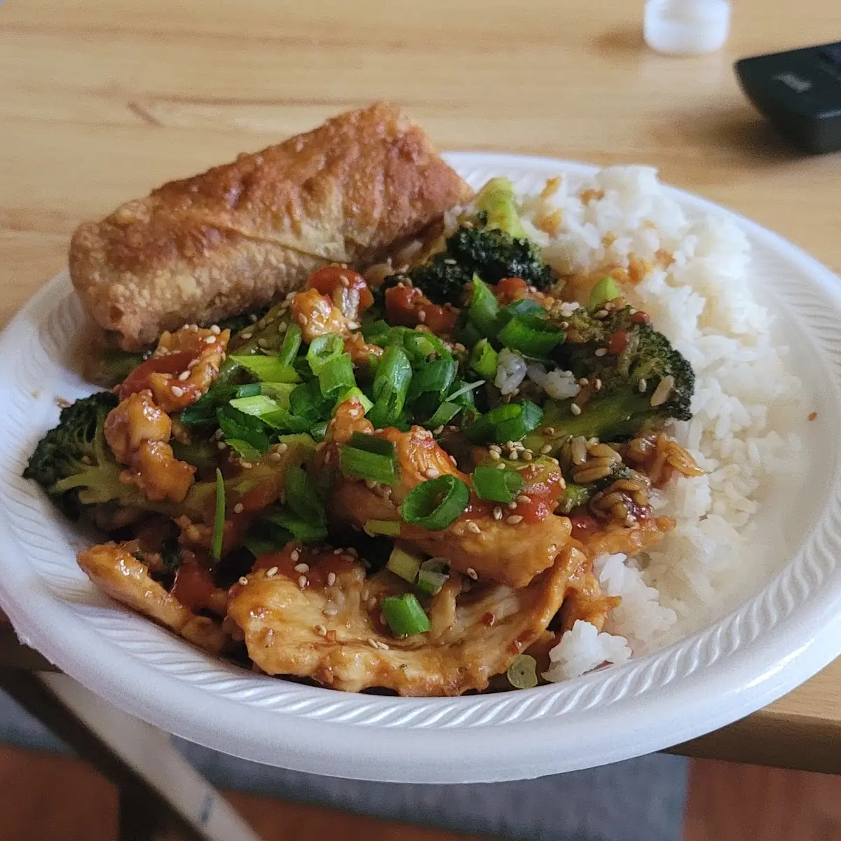 Chicken and Broccoli with Garlic Sauce and White Rice Combo