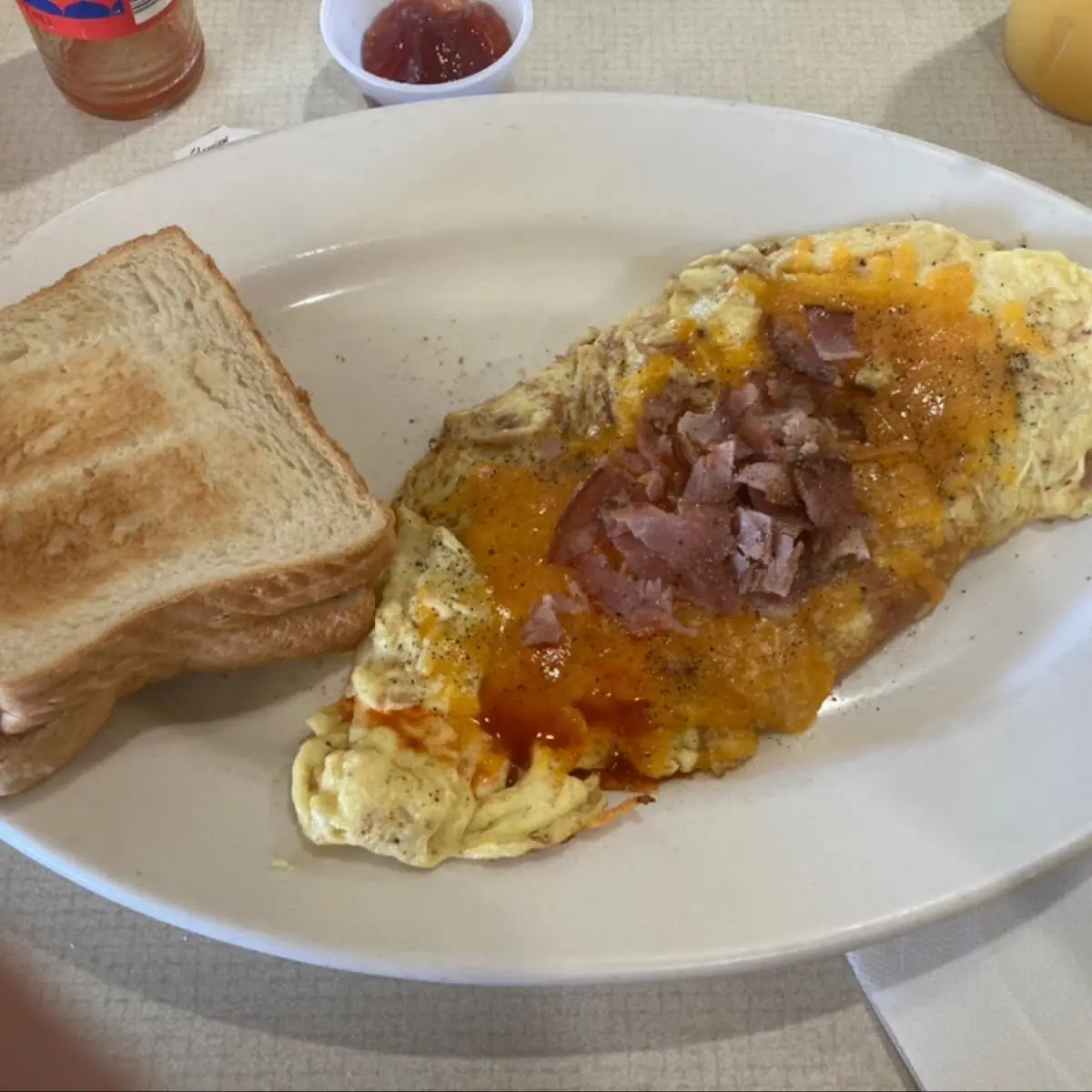 Ham and Cheese Omelette
