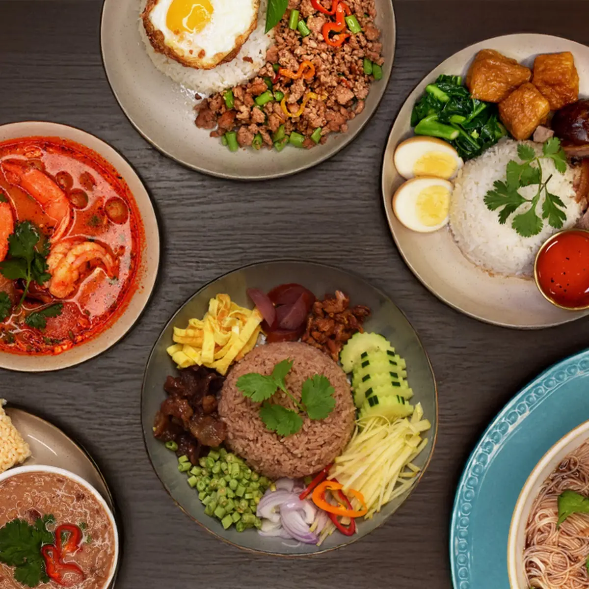 Assorted Shrimp Paste Rice Bowl