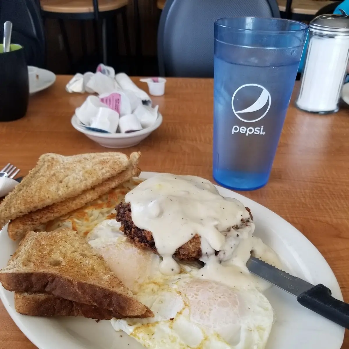 Chicken Fried Steak and Eggs