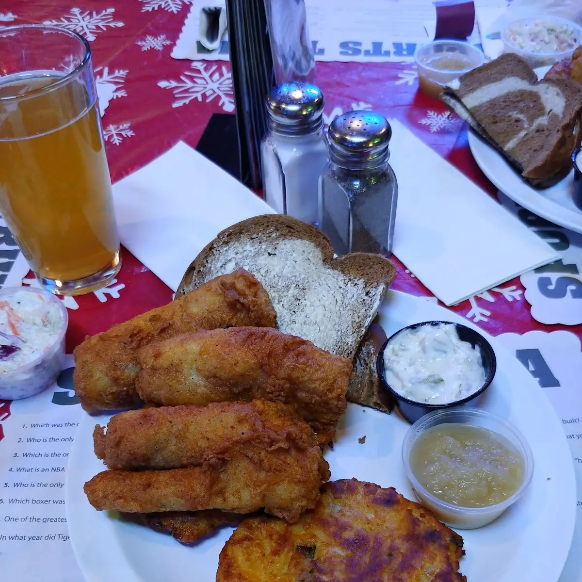 Cod Dinner with Potato Pancakes