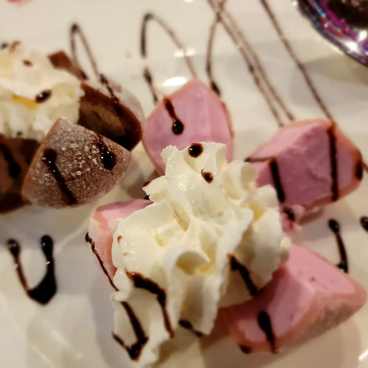 Chocolate and Red Bean Mochi