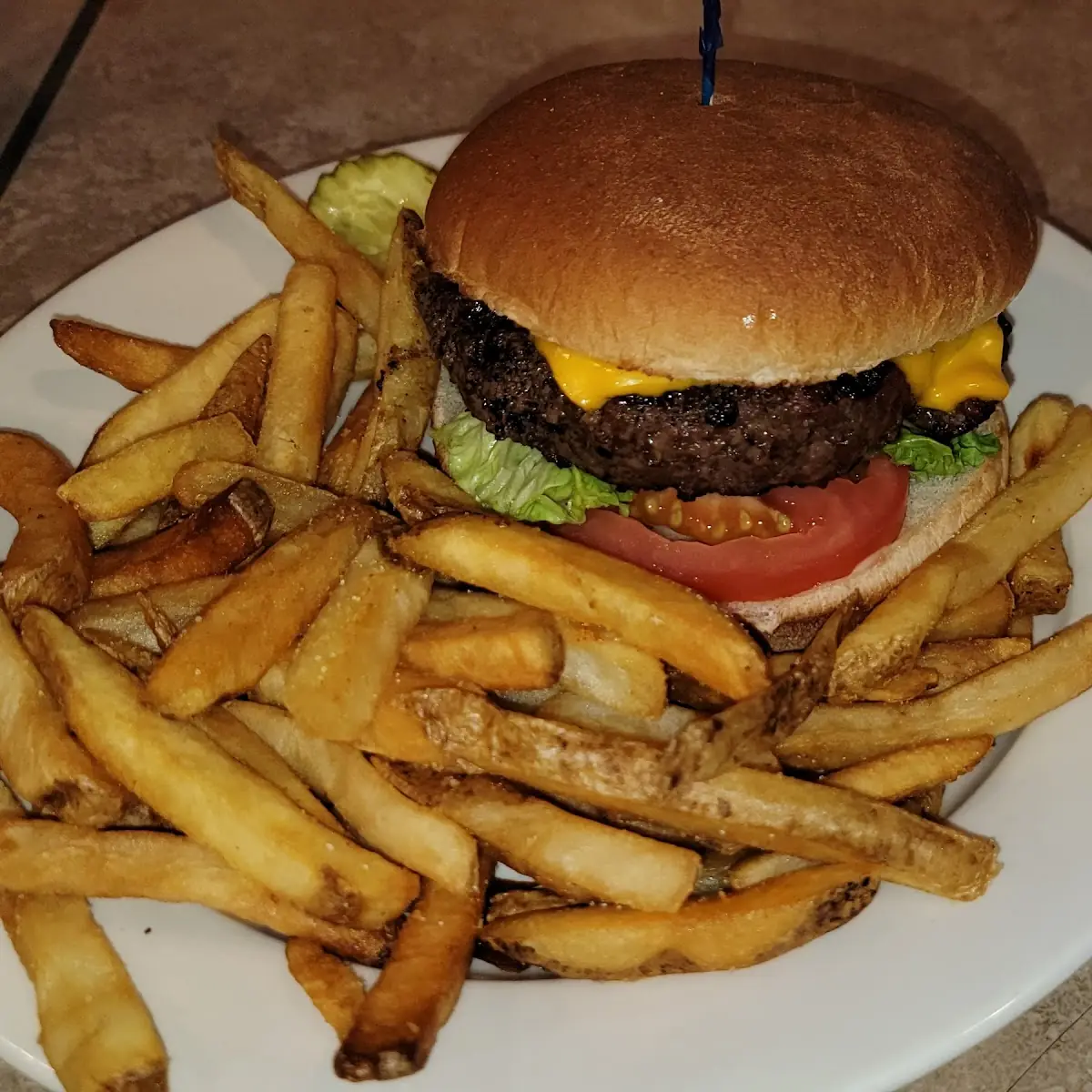 Burger and Fries