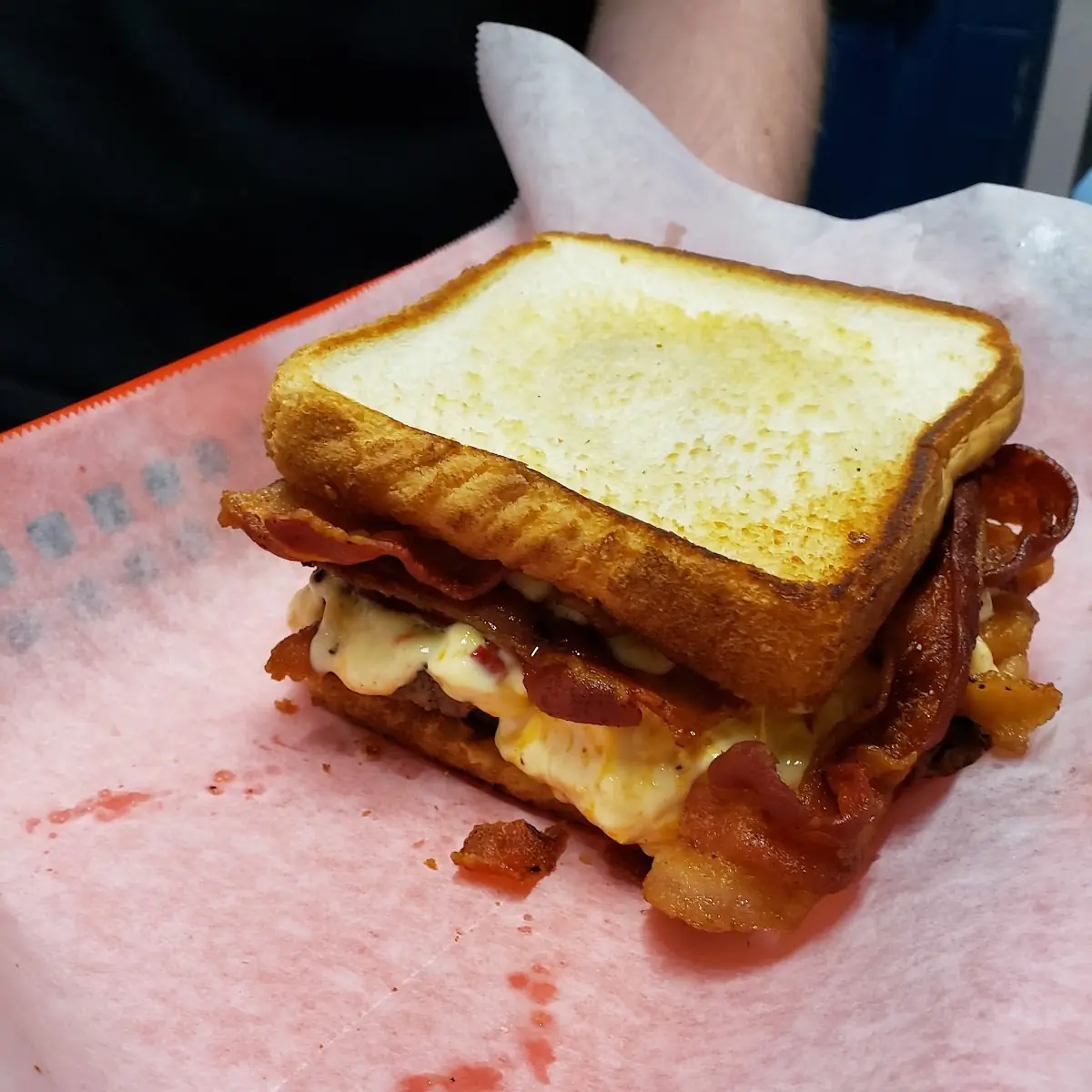 Texas Toast blt Pimento Cheese Burger