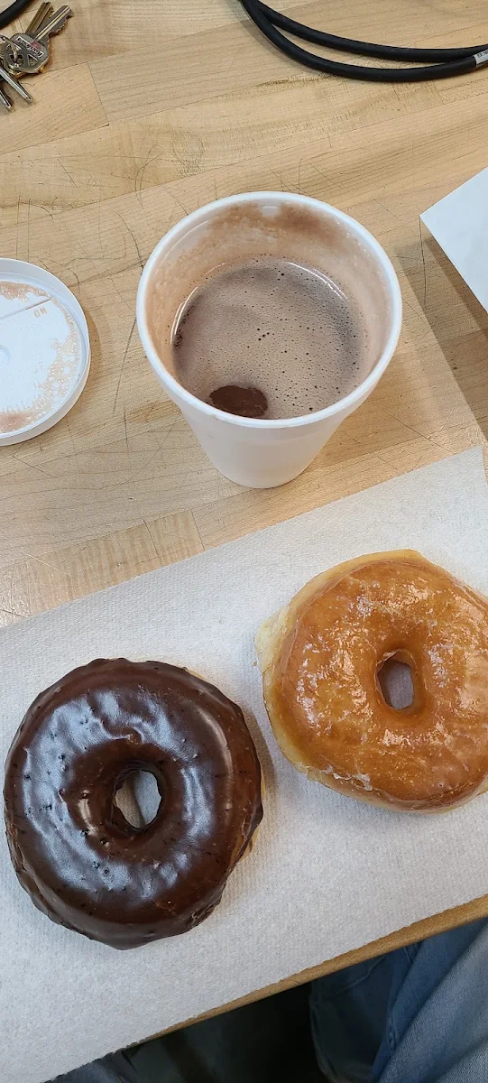 Doughnut and Hot Chocolate