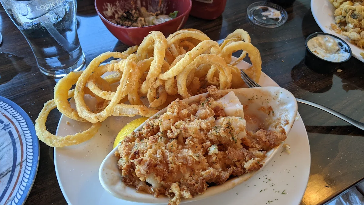 Baked Stuffed Trio Shrimp Scallops Haddock