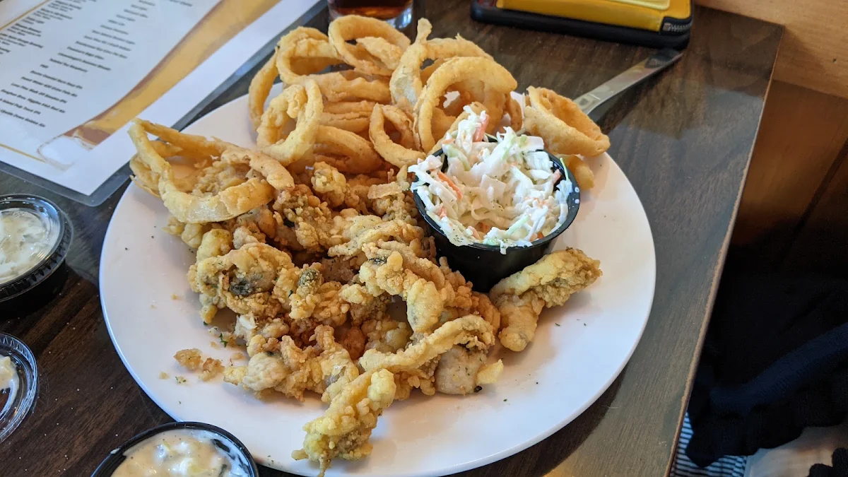 Fried Clams with Onion Rings