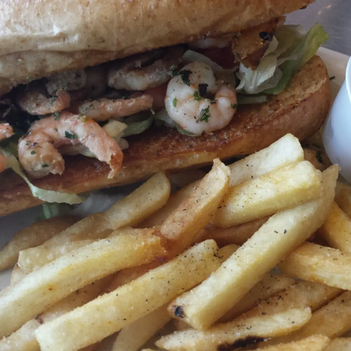 Grilled Shrimp PO Boy