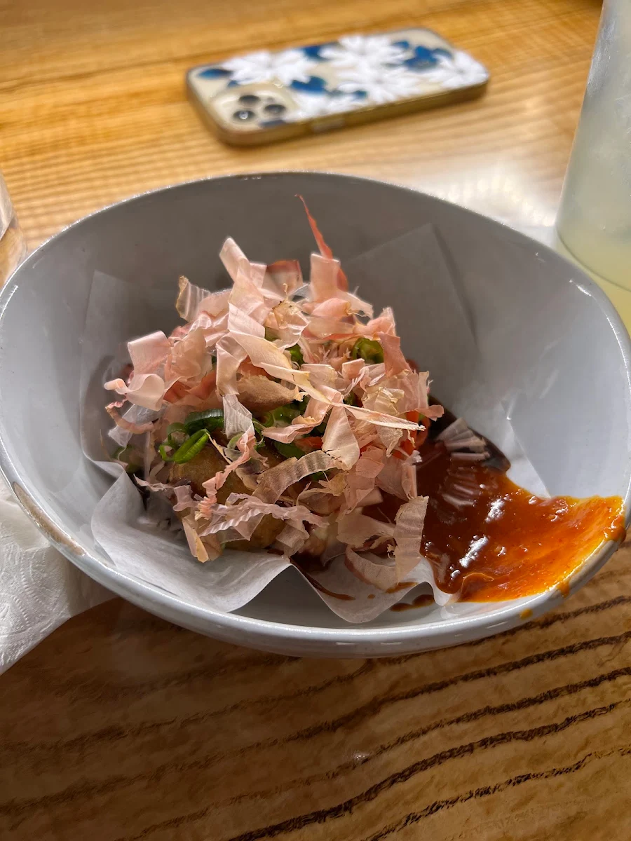 Mini Takoyaki Set, AFURI ramen + dumpling Toronto