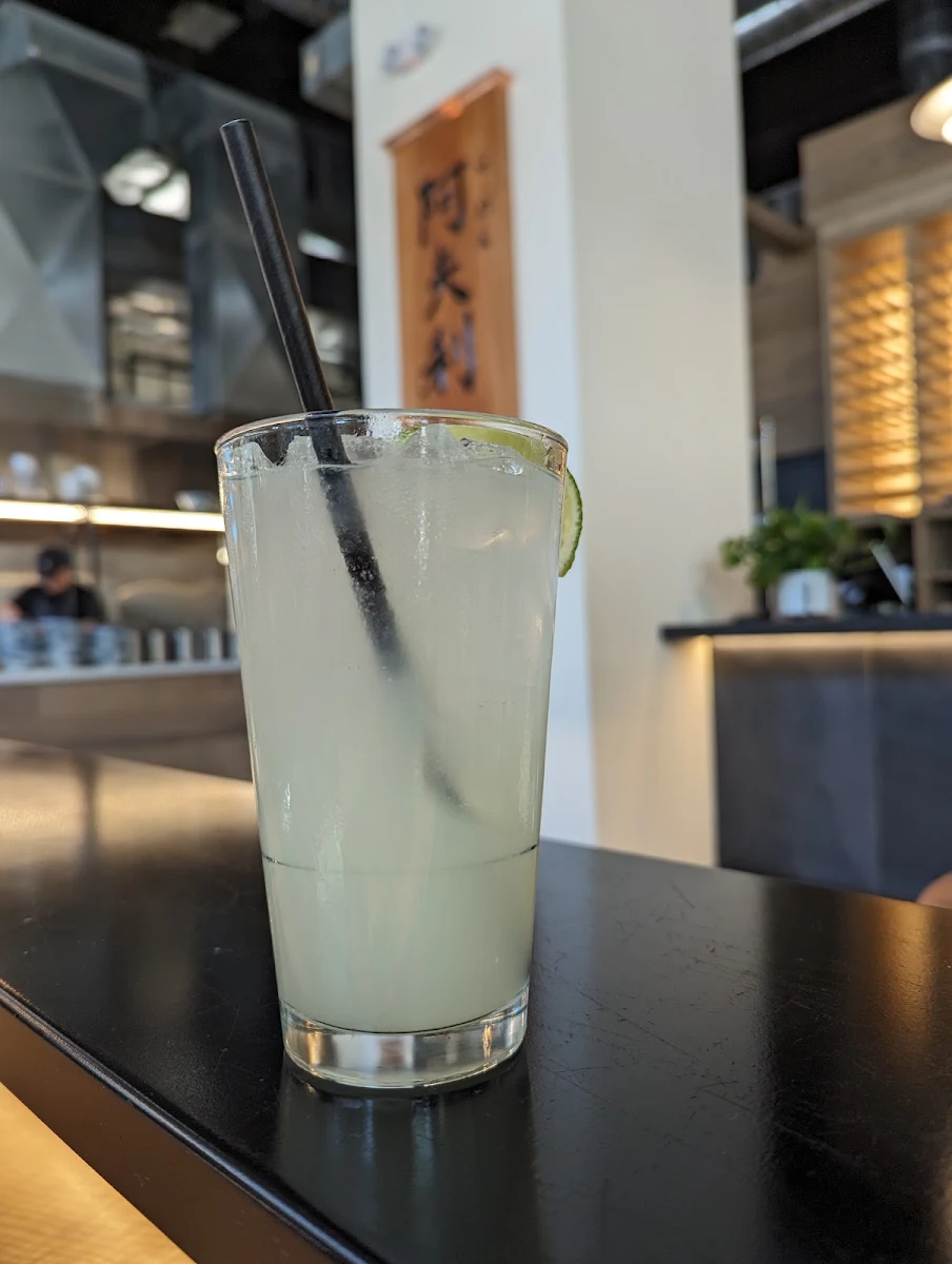 Yuzu Limeade, AFURI ramen + dumpling Toronto