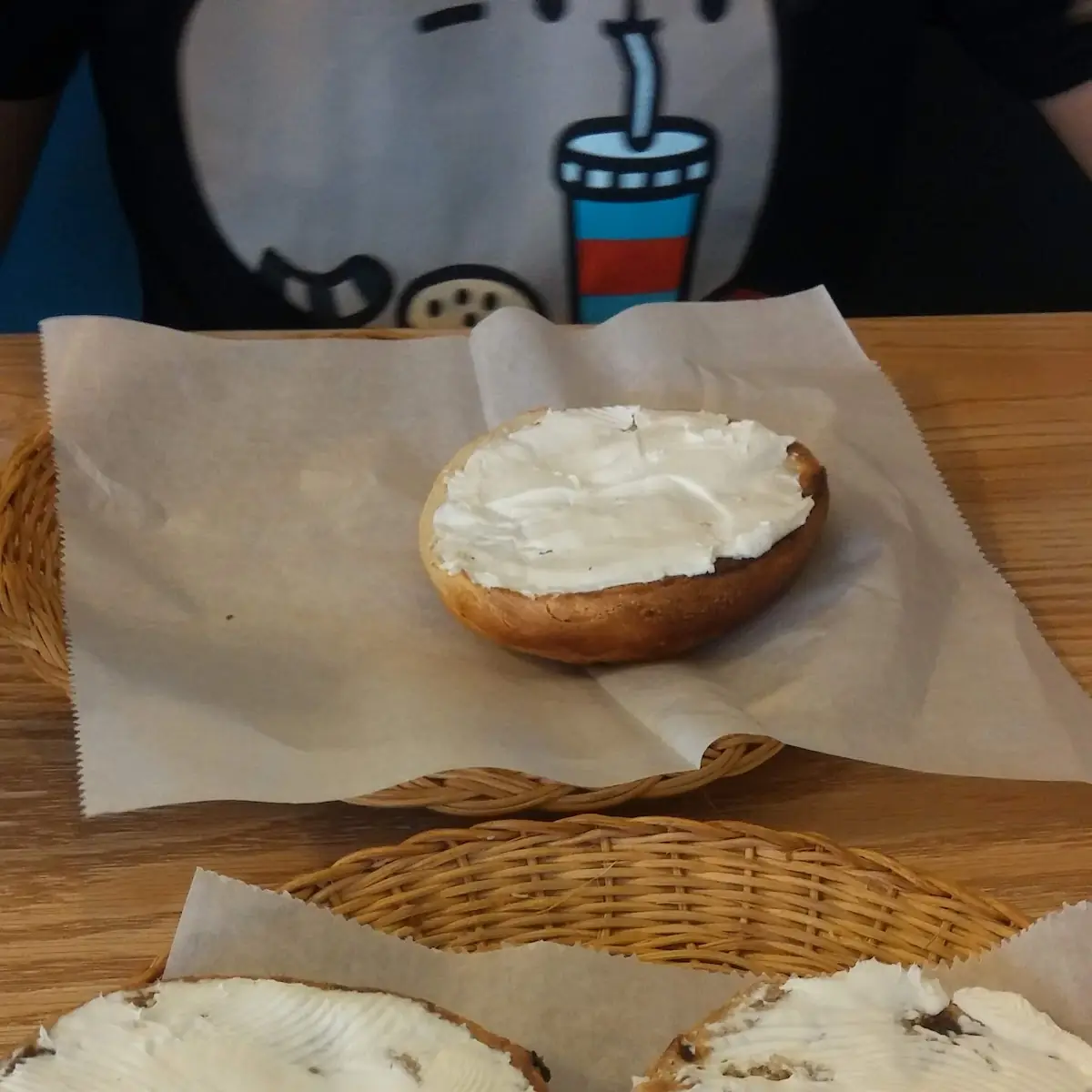 Raisin Bagel with Cream Cheese