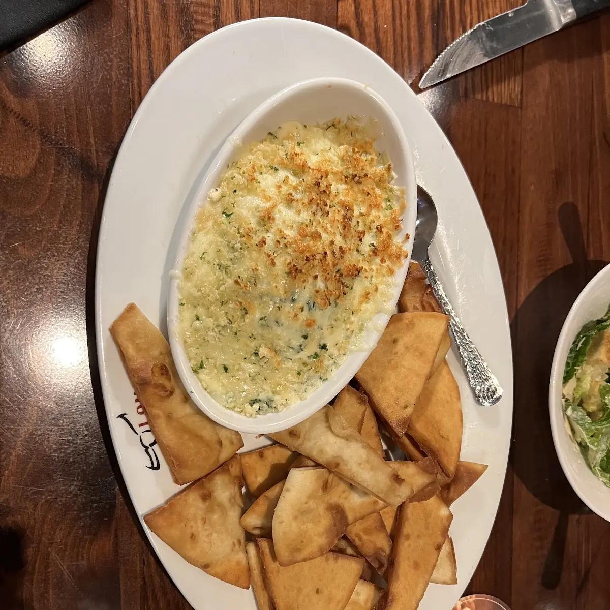 Parmesan Crusted Spinach Dip