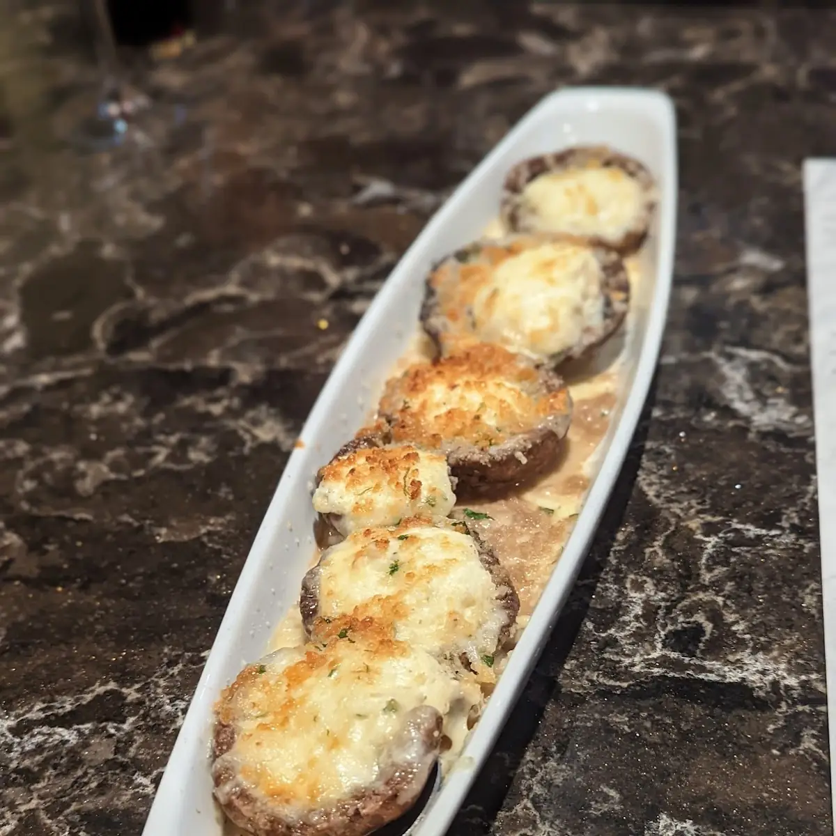 White Cheddar Stuffed Mushrooms