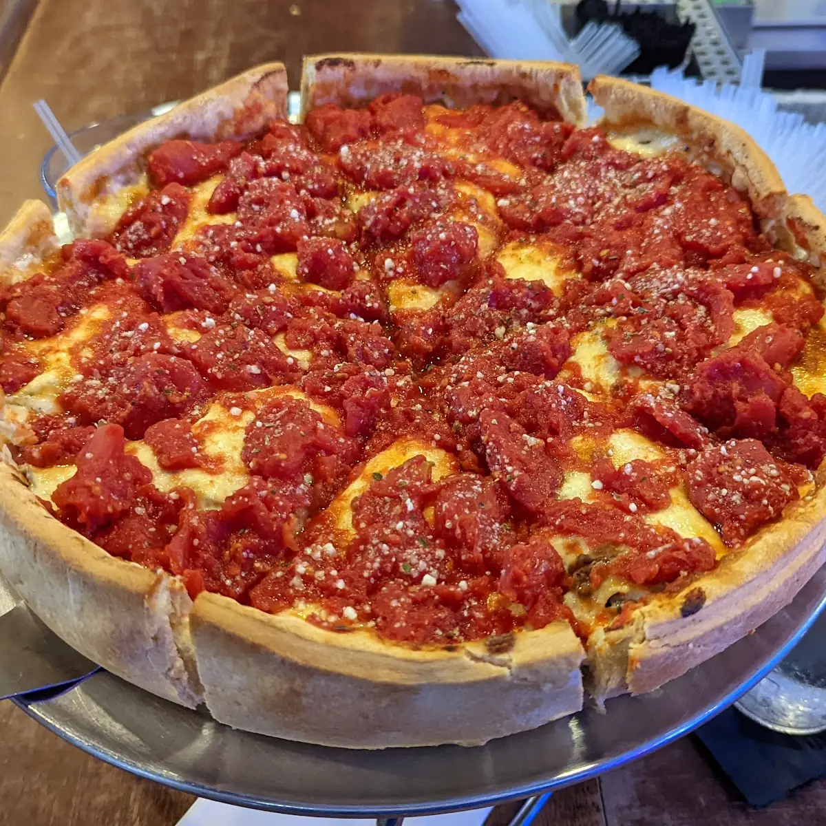 Chicago Style Cheese Pizza